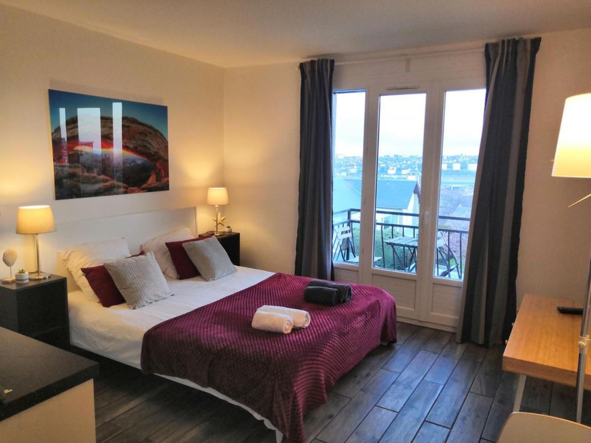 Escale Dieppe Gambetta - Appart Et Studios 2-6 Personnes Vue Ville Et Mer Luaran gambar