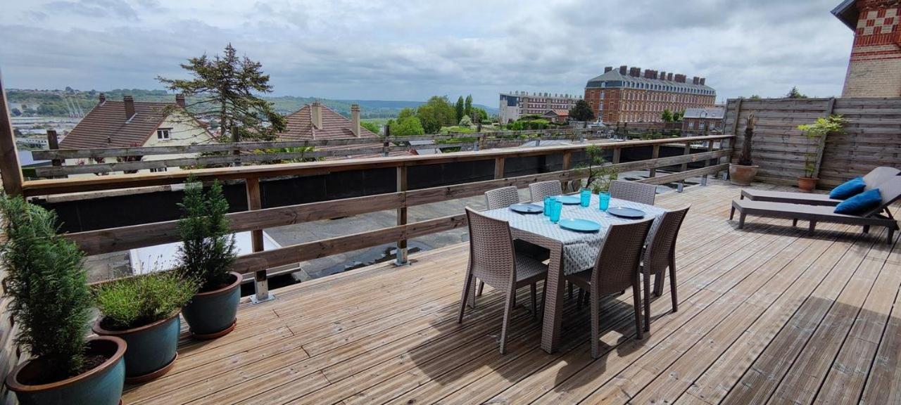 Escale Dieppe Gambetta - Appart Et Studios 2-6 Personnes Vue Ville Et Mer Luaran gambar